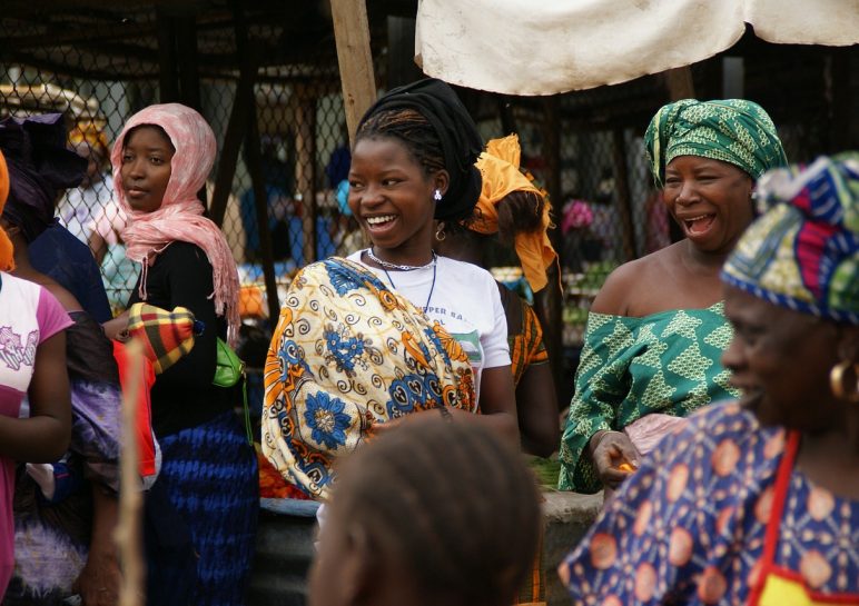 gambia, market, woman